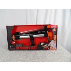JLR Gear Pump Action Black Silver Air Powered Marshmallow Raider Blaster
